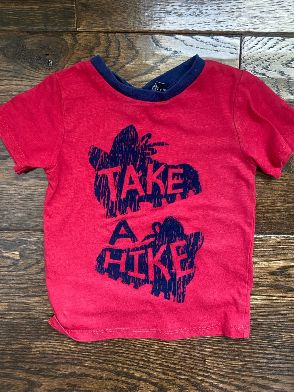 Red ‘Take a Hike' Graphic Tee